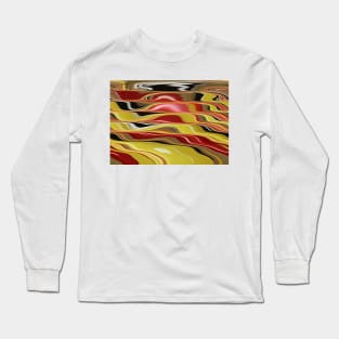 Wavy Abstract Long Sleeve T-Shirt